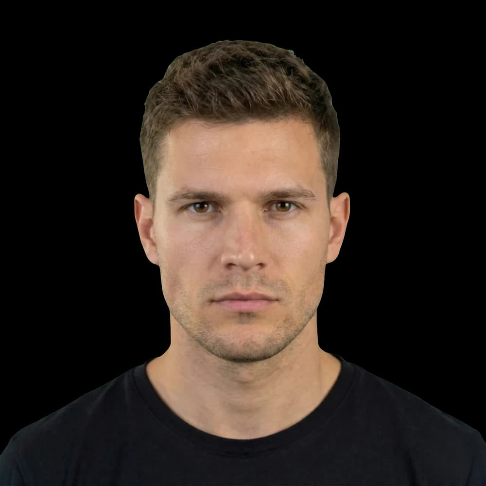 Man transformation before